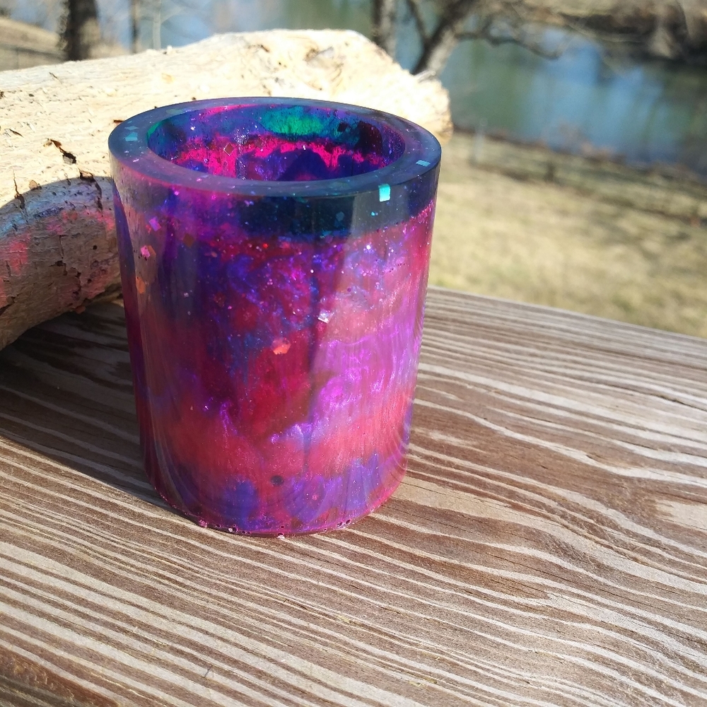 ๐SOLD๐HAND CRAFTED Galaxy Pen Holder Resin Art - Picture 2 of 16